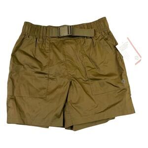 Mondetta High Waist Buckle Hiking Shorts, Sz S,‎ Olive Green